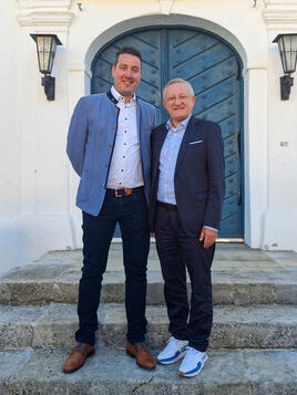 Martin Schimpf (l.) leitet für eine weitere Amtsperiode gemeinsam mit Geschäftsführer Roland Demleitner die Geschicke des Verbandes Private Brauereien Deutschland e.V.
